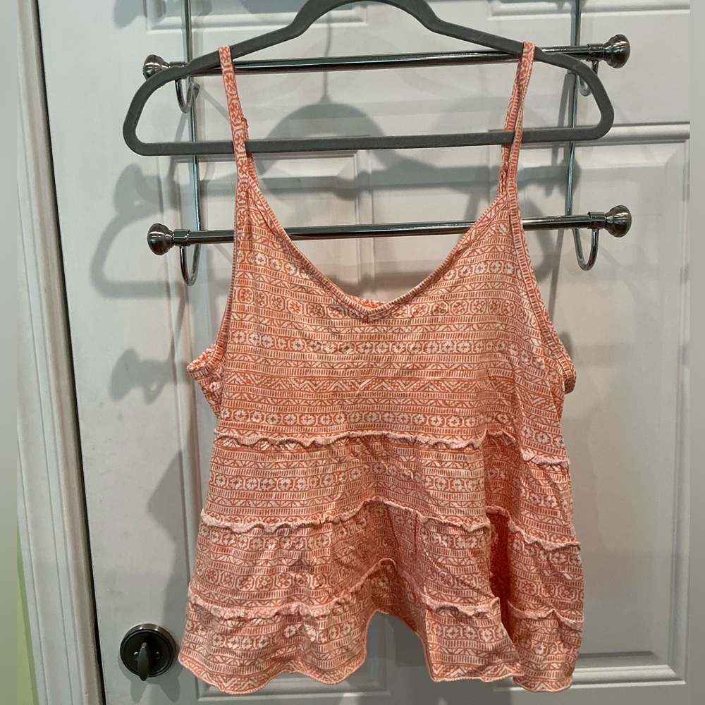American Eagle Outfitters Orange Geometric Camisole